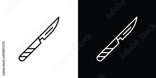 Scalpel icon Editable stroke vector pack, suitable for web designs.
