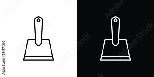 Putty knife icon Editable stroke vector pack, suitable for web designs.