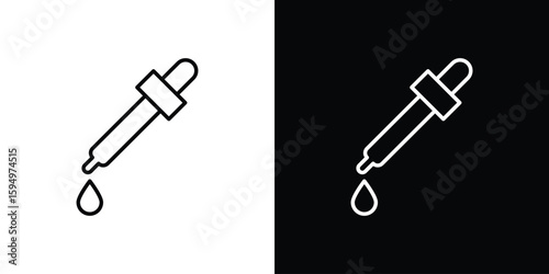 Pipette icon Editable stroke vector pack, suitable for web designs.