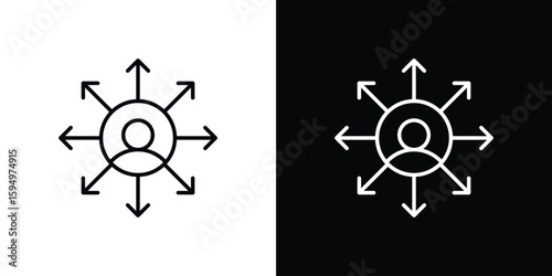 Multitask icon Editable stroke vector pack, suitable for web designs.