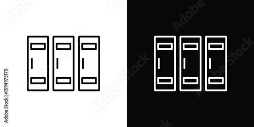 Lockers icon Editable stroke vector pack, suitable for web designs.