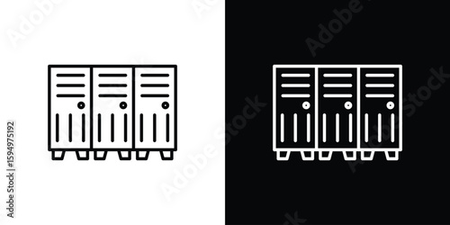Locker icon Editable stroke vector pack, suitable for web designs.