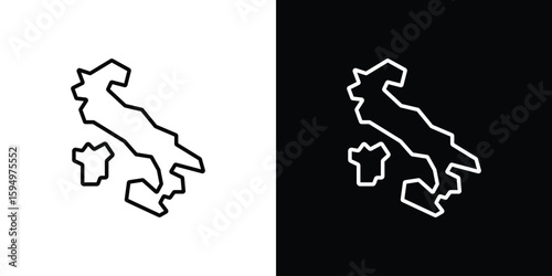 Italy flag icon Editable stroke vector pack, suitable for web designs.