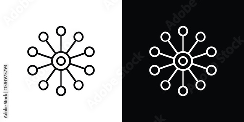 Hub icon Editable stroke vector pack, suitable for web designs.
