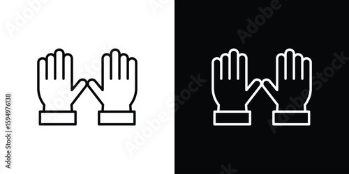 Gloves icon Editable stroke vector pack, suitable for web designs.