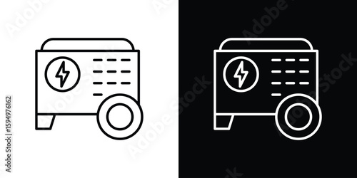 Generator icon Editable stroke vector pack, suitable for web designs.