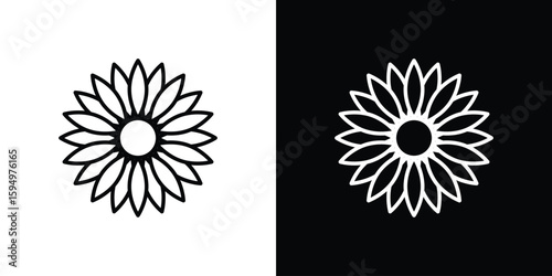 Gerbera icon Editable stroke vector pack, suitable for web designs.