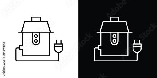 Garbage disposal icon Editable stroke vector pack, suitable for web designs.