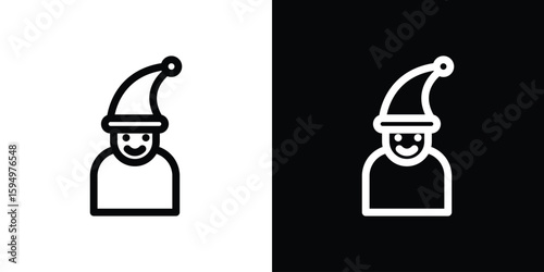 Elf icon Editable stroke vector pack, suitable for web designs.