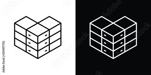 Data center icon Editable stroke vector pack, suitable for web designs.