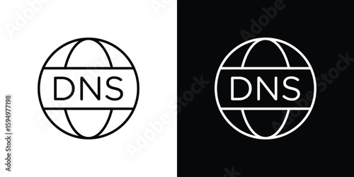 DNS icon Editable stroke vector pack, suitable for web designs.