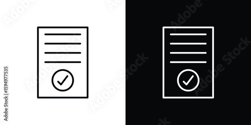 Contract coverage icon Editable stroke vector pack, suitable for web designs.