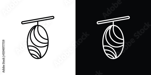 Cocoon icon Editable stroke vector pack, suitable for web designs.