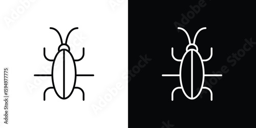 Cockroach icon Editable stroke vector pack, suitable for web designs.