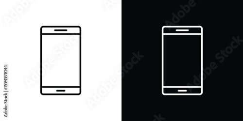 Cell phone icon Editable stroke vector pack, suitable for web designs.
