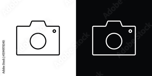 Camera icon Editable stroke vector pack, suitable for web designs.