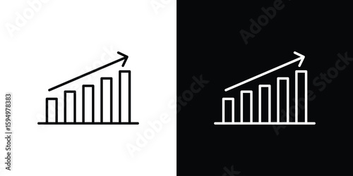Business performance icon Editable stroke vector pack, suitable for web designs.