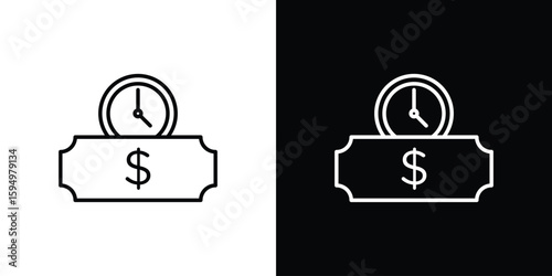 Annuity icon Editable stroke vector pack, suitable for web designs.