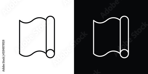 Aluminum foil icon Editable stroke vector pack, suitable for web designs.