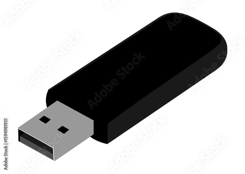 Vector image of a USB Flash Drive.