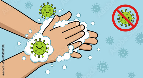 Thorough Handwashing with Soap and Water, Eliminating Germs and Viruses