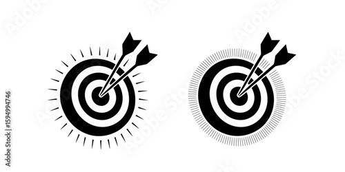 Two targets with arrows hitting the bullseye