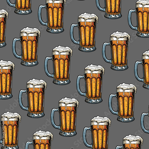 beer pattern for graphic design needs