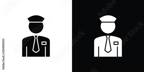 Valet icon concept. silhouette icon.