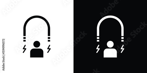 User engagement icon concept. silhouette icon.