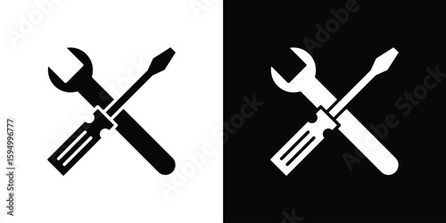 Tools icon concept. silhouette icon.
