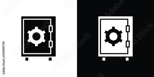 Safe icon concept. silhouette icon.