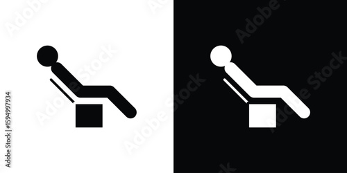 Resting icon concept. silhouette icon.