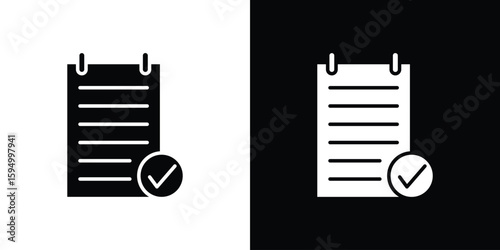 Reservation icon concept. silhouette icon.