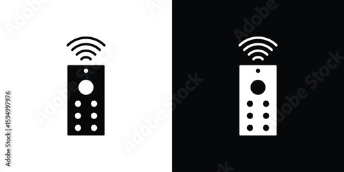 Remote control icon concept. silhouette icon.