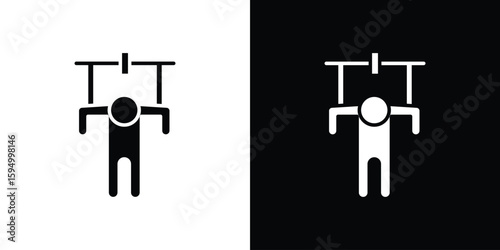 Puppet icon concept. silhouette icon.