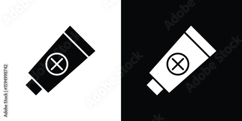 Ointment icon concept. silhouette icon.