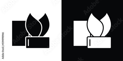 Mint gum icon concept. silhouette icon.