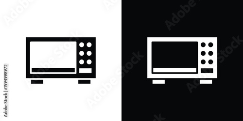 Microwave icon concept. silhouette icon.