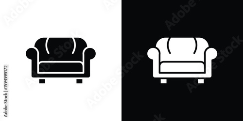 Lounge icon concept. silhouette icon.