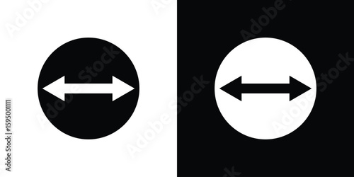 Diameter icon concept. silhouette icon.
