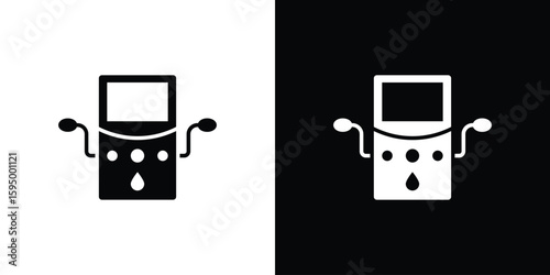 Dialysis icon concept. silhouette icon.