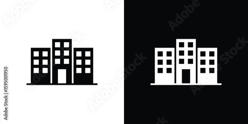 Company icon concept. silhouette icon.