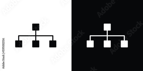 classification icon concept. silhouette icon.