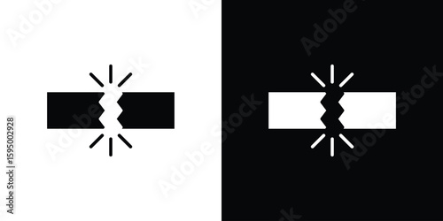 Break icon concept. silhouette icon.