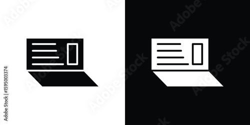 Bankbook icon concept. silhouette icon.