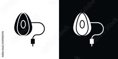 Anesthesia icon concept. silhouette icon.