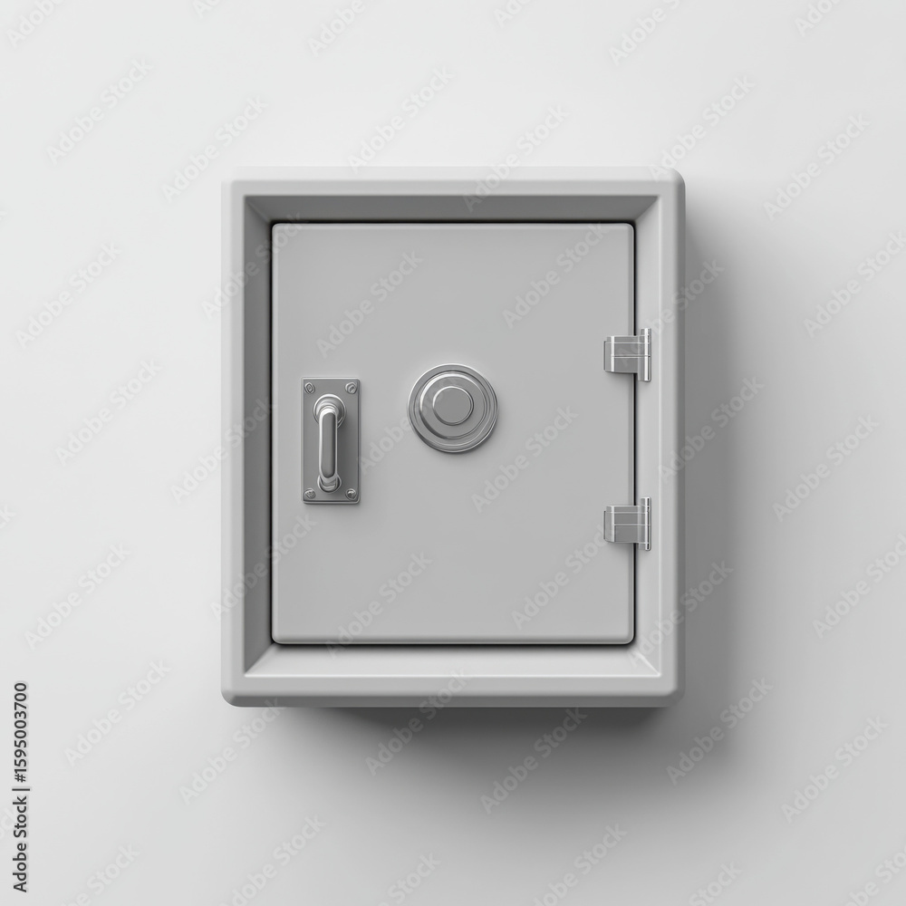 Safe deposit box icon. Safe deposit box icon.