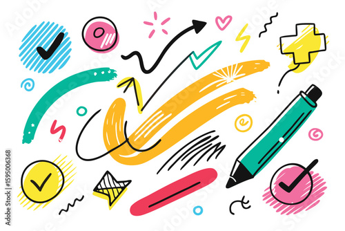 marker-brush-stroke-elementS