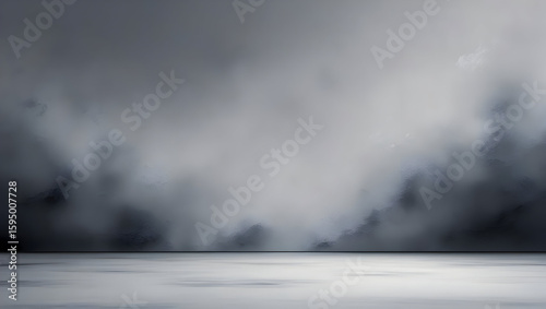 Abstract luxury blur grey color gradient used as studio wall background for product presentation
