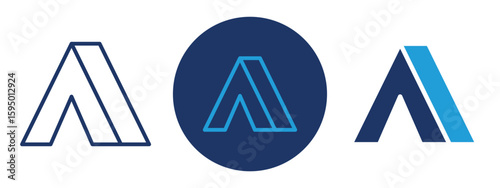 set of pixel perfect colored Tent icon , 1 Silhouette, 1 Unexpanded, A pitched tent symbolizing camping, outdoor travel, or adventure.